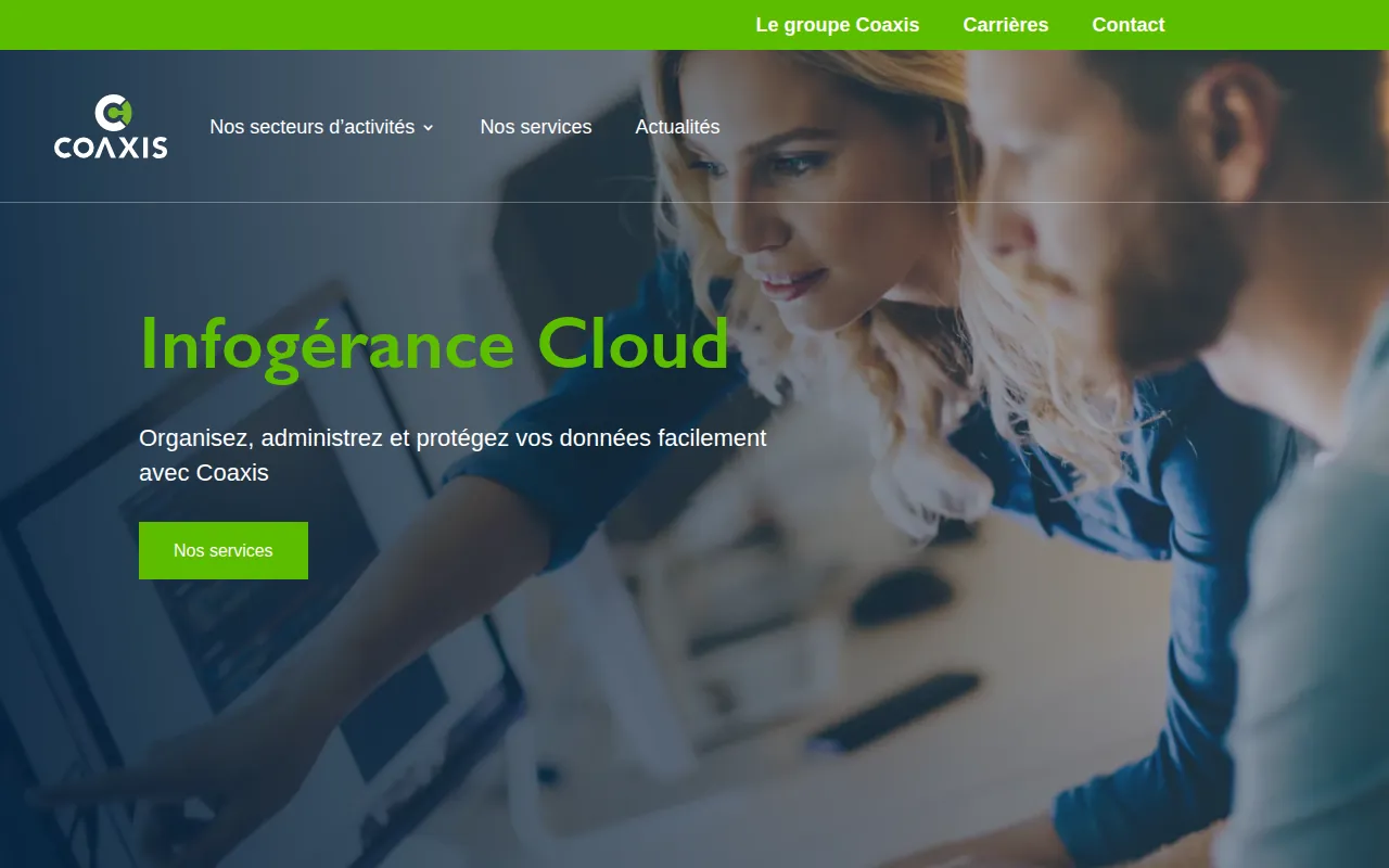 Aperçu du site COAXIS, DATA CENTER À MARMANDE